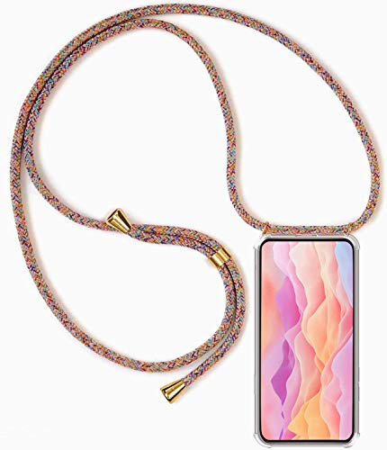 Hkess Handykette kompatibel mit OnePlus Nord N10 5G Hülle Silikon - Handy Hülle mit Kordel zum Umhängen - Smartphone Necklace Hülle Transparent Silikon Handyhülle Case mit Kette zum umhängen