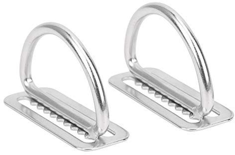 2 Stück 304 Edelstahl D Ring, Gürtel D ring Edelstahl D-ring Tauchen D-ring Belt Diving Tauchen Bleigürtel Halter Schnalle Tauchen Gewicht Gürtel Keeper Schnalle für Tauchsport, Wassersport Zubehör