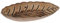your castle Holzschale Dekoteller aus Holz in Blattform, 31x22cm