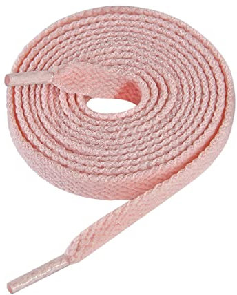 CCSOFTIME 1 Paia Lacci Scarpe Rosa,Lacci Rosa Chiaro Piatti per Air Force 1 Converse per Ogni Tipo Di Calzatura,Stringhe Scarpe Piatti Robuste e Resistenti de Bambini e Adulti-Larghezza 8mm,Rosa-110cm