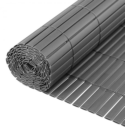 Grindi - Sichtschutzmatte Sichtschutzzaun Zaunblende für Balkon, Garten, Terrasse, flachen Platten Sichtschutzzaun, Schattiernetz, Sonnen- und Windschutz - PVC - GMP - Anthrazit, 100x500 cm