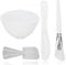 Facial Mask Bowl Set, 4pcs Face Mask Bowl Tools, Mask Mixing Bowl, Measuring Spoon, Spatula, Silicone Brush, Washable Skin Mask Applicator Kit for Home DIY White