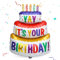 Catelves Happy Birthday Ballon, Folienballon Geburtstag Großer, Folienballon Happy Birthday, Helium Ballons Geburtstag, mit Helium Oder Luft Befüllbar, Geburtstagsfeier Dekoration Geschenk (102×62cm)