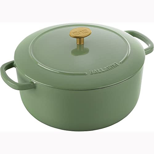 Ballarini Bellamonte - Forno olandese rotondo in ghisa 6 qt, colore: Verde Saggio