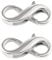 2pcs Double Opening Lobster Clasps, Sterling Silver, Ideal Necklace Connector and Bracelet Clasps, Perfect for DIY Jewelry Making, Bracelet and Necklace Extender