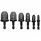 Fongmore 6pcs 1/4 di pollice gambo esagonale Swaging Drill Bit Set tubo di rame Expander Flaring Tool 1/4, 3/8, 1/2, 5/8, 3/4, 7/8 Per il condizionatore d'aria Tubo di rame Swaging Flaring