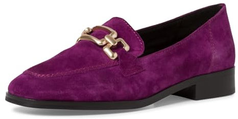 Tamaris Damen Slipper Leder Blockabsatz; PURPLE/lila; 38 EU