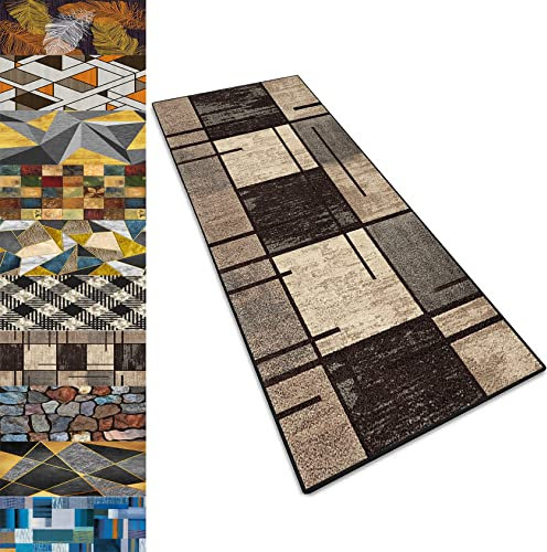 RYNS Teppich Läufer Flur Küche 80x310cm Hochwertige Verarbeitung strapazierfähig Waschbarer Küchenläufer Kitchen Erhältlich in vielen Farben & Größe für Wohnzimmer, küchenteppich G