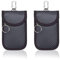 Keyless Go Schutz Autoschlüssel, 2 Stück Autoschlüssel Schutz Keyless Go Schutzhülle Kohlefaser Leder Faraday Tasche RFID Blocker Schlüsseletui Schlüsseltasche