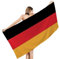 CTQTZ Deutschland Flagge Strandtuch & Badetuch 90x180cm Mikrofaser Strand-Handtuch & Bade-Handtuch