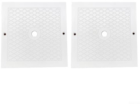 Lot de 2 couvercles d'écumoire de 25,4 cm, valve quadrate, compatible avec SPX1082E SP082 Accessoires Skimmer de piscine