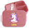 Kinder Bento Box Midi für Mepal Bentobox - Einhörner - Brotbox süßes Einhorn Lunchbox Unicorn I - 900 ml - Rosa - brotdose mädchen personalisierte brotboxen einhörnern süsses snackbox