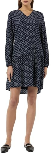 Comma Kleid mit Allover Muster