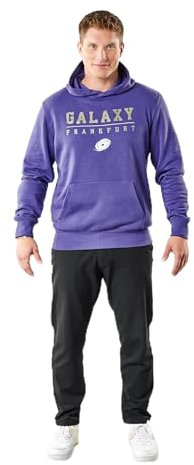 Frankfurt Galaxy 2023-Felpa con Cappuccio Felpa con, Lilla, XXL Unisex-Adulto