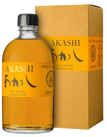 Akashi Bourbon Cask | 5-Year-Old Single Malt Japanese Whisky, 50cl, 50% ABV