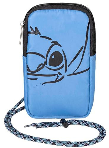 Disney Stitch - Pochette Bleue avec Cordon réglable