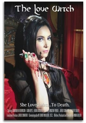 greb Filmposter The Love Witch, Raumdekoration, ästhetisches Poster, künstlerisches Poster für Schlafzimmer, Wohnzimmer, Wände, 30 x 45 cm, ungerahmter Stil