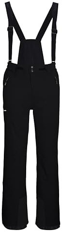 killtec Herren Skihose/Funktionshose mit abnehmbaren Trägern, Kantenschutz und Schneefang KSW 52 MN SKI PNTS, schwarz, M, 42006-000