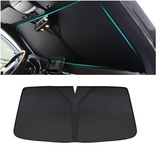 HNDZM Voiture Pare-Brise Avant Pare-Soleils pour Citroen Berlingo Pliable Couverture Réduire Température Tapis Occultant Protection UV Auto Accessoires,B