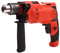 Taladro de impacto eléctrico 2 en 1, 650 W, taladro percutor, taladro de impacto con segundo mango, máx. taladro-Ø hormigón 20 mm, acero 13 mm, madera 40 mm, 0-3000 rev/min