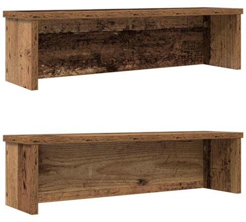 vidaXL Küchenregale Stapelbar 2 STK. Altholz-Optik 60x15x16 cm