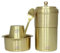 Lalit Kishori jewellary hub Traditional South Indian Coffee Filter with Dabara Set | Pure Brass Cup | 1 Spoon | Drip Sytle Liquid Coffee Maker 250 ml 2 to 3 Cups