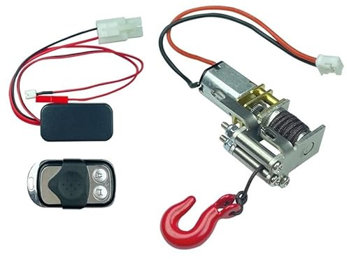 KUENCE Für LDRC LD-P06 LD P06 Unimog Metallwinde 1/12 RC Truck Auto Upgrade Teile Zubehör (Winde und Controller)