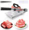 Manual Frozen Meat Slicer - Stainless Steel Food Slicer with Adjustable Thickness (0.8-10mm) and Replacement Blade, Includes 10 Meat Freezer Bags for Lamb and Pork