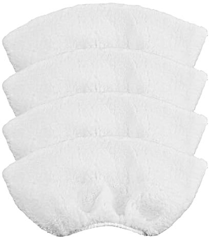 Yuio Microfibre Cloth Cover Pads for Karcher Steam Cleaner, 4 Pcs Washable Cleaning Pad Cover Compatible with Karcher Easyfix SC1 SC2 SC3 SC4 SC5 Steam Cleaner