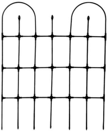 F Fityle 90x120cm Garden Trellis for Climbing Plants, Black Metal Rose Support