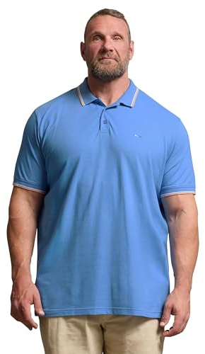 BadRhino Big & Tall Tipped Core Polo Shirt - Men's - Plus Size Curve