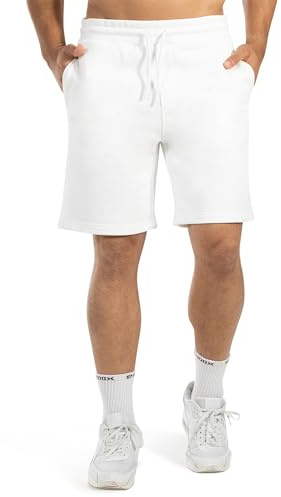 SMILODOX Shorts Herren Chaise, Kurze Freizeithose, 100% Baumwolle, 480 GSM Sweat-Qualität, elastischer Bund, Kordelzug & Backpocket, Bequeme Trainingshose, ideal für Alltag, Streetwear & Freizeit