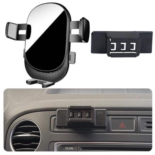 Auto Handyhalterung für Volkswagen Golf Auto Zubehör [Nur Kompatibel VW 2004-2014 Golf Plus & 2014-2020 Golf Sportsvan] 360° Drehbar Handy KFZ Halterungen für iPhone, Galaxy und Android Smartphone