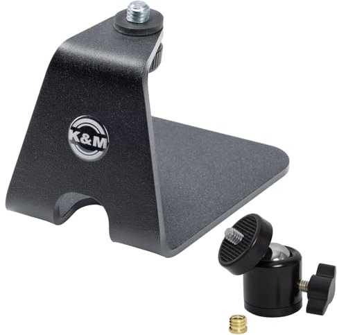 K-M 23240 Table Tripod for Microphone with Keepdrum BAJ Ball Joint Adapter