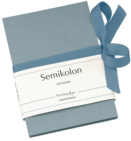 Semikolon 374328 Leporello Classico Petit Atelier 12,1 x 17,6 cm - 14 Fotos 10 x 15 cm - Ziehharmonika-Fotobuch - cloudy morning