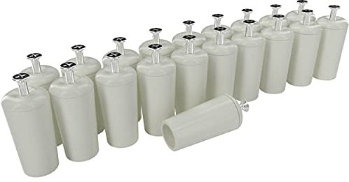 markiso® Rolladenstopper offen in Weiß, Rollladen Anschlagstopper für Rollo & Jalousie 40mm lang inkl. Schraube & Dichtung | Rollladenstopper 10 Paar entspricht 20 Stück