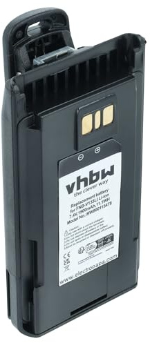 vhbw Akku kompatibel mit Motorola EVX-539 | EVX-534, EVX-531, VX-451, VX-264, VX-261 Funkgerät, Walkie Talkie (1500 mAh, 7,4 V, Li-Ion)