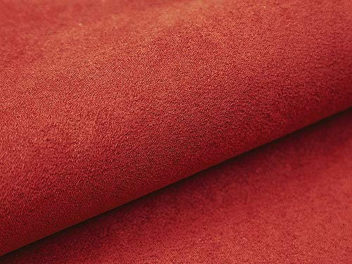 10 Meter Polsterstoff Meterware Alcala 49 Hellrot Wildleder-Imitat Velours