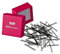 HAARallerliebst 50 Mini Haarnadeln - 3,4 cm klein Bobby Pins - schwarz für dunkle Haare – Haarklemmen Damen & Hair Pins in pinker Box - Perfekte Haarnadel für Styling & Halt