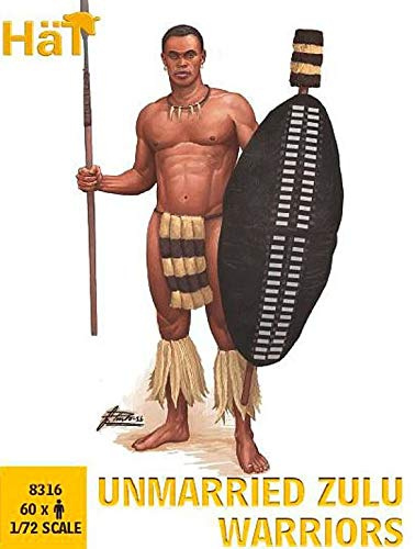 HäT 378316 1/72 Zulu-Krieger, ledig Modellbausatz, Grau