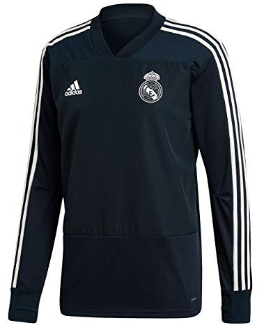 adidas Herren Real Training Langarm Sweatshirt, Tech Onix/Black/Core White, S