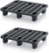 2 palette leggere da 80 x 60 cm, in plastica, misura europea 1/2, incluso righello
