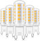 YUIIP G9 LED Lampen, 3000K Warmweiß (Neutral Warm), Leuchtmittel Flimmerfrei Ersatz für Halogenlampen Sockel Birne AC 220-240V (3W Nicht Dimmbar, 5er Pack)