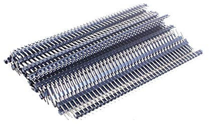 ANGEEK 50 Stück 2.54mm 40Pin stiftleisten Single Row Header lötleisten für PCB Raspberry Elektronik Projekt