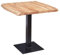 Wohnling Esstisch Baumkante 80 x 75 x 75 cm Akazie Massivholz Esszimmertisch, Kleiner Holztisch Esszimmer, Designer Küchentisch Quadratisch