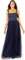 Maya Deluxe Damen Maya Deluxe Women's Maxi Wide Straps Sleeveless Square Neckline Embellished for Wedding Guest Bridesmaid Dress, Navy, 38 EU