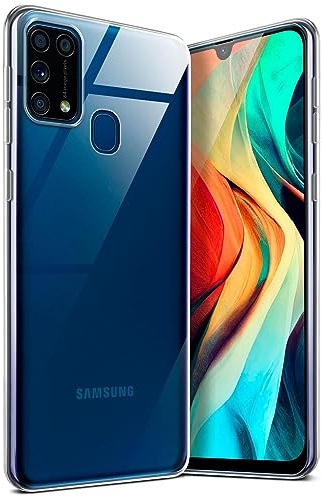 moex für Samsung Galaxy M31 Hülle Durchsichtig, Silikon Handyhülle Transparent, Clear Case Ultra Slim, Backcover Schutzhülle Dünn, Silikonhülle Minimalistisch, Aero Case, Klar