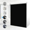 Verdunklungsrollo ohne Bohren Rollos für Fenster B65 x H200 cm (Stoffbreite 60cm) Schwarz Thermo Rollo Klemmfix Verdunkelungsrollo Seitenzugrollo Sicht-und Sonnenschutz Wandmontage