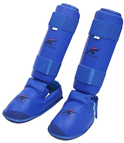Perfeclan Espinilleras | Protectores de piernas de MMA para Kickboxing Boxeo en Tailandia Thai Karate Artes Marciales | Protección para pies y Empeine de