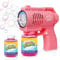 Bubble Machine Bubble Gun For Kids Silent Automatic 10 Hole with LED Bubbles Making Toy，Bubble Toys 10000+ Rich Bubbles Per Minute with 130ml Bubble Solution for Kids Birthday Party Wedding Gift